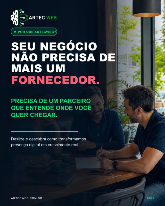 Seu negócio não precisa de mais um fornecedor. Precisa de um parceiro que entende onde você quer chegar.
